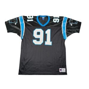 Vintage Champion Kevin Greene Carolina Panthers Jersey Mens Size 52 Black‎ 90s